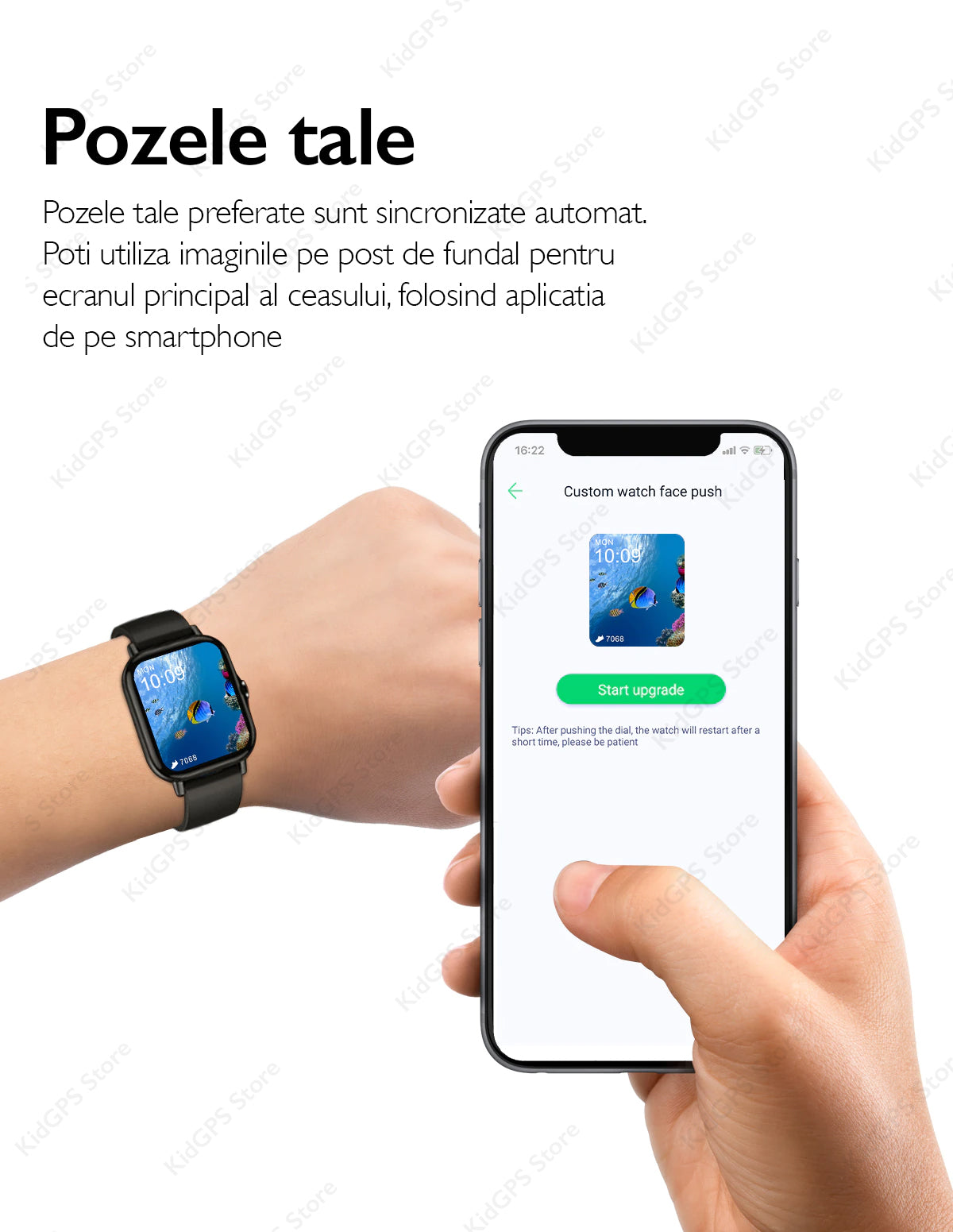 Ceas smartwatch femei TechON DT94 Plus+, Auriu Ceas smartwatch femei TechON DT94 Plus+, Auriu